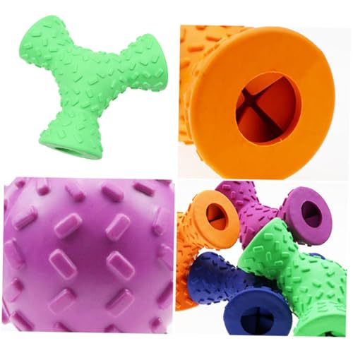 Toyvian Food Dispensing Hundespielzeug mit Löchern Dreieckiges Beißspielzeug aus Natürlichem Gummi Robustes Kauspielzeug zur Zahnpflege und Futtergabe für Mittelgroße und Zufällige Farbe Toyvian Food Dispensing Hundespielzeug mit Löchern Dreieckiges Beißspielzeug aus Natürlichem Gummi Robustes Kauspielzeug zur Zahnpflege und Futtergabe für Mittelgroße und Zufällige Farbe von Toyvian