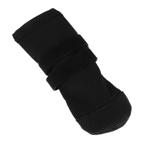 Toyvian Fußabdeckung Für Haustiere Stiefeletten Für Hundepfoten Im Winter Outdoor-Booties Für Hunde Winterstiefel Für Hunde Hundepfotenschuhe Pfotenschutz Für Hundestiefel Black Polyester von Toyvian