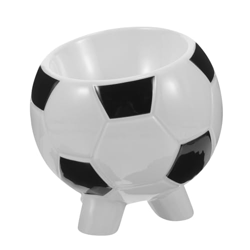 Toyvian Fußball-haustiernapf Katzennapf Angehoben Lebensmittelbehälter Groß Schüssel Wasser Futternäpfe Für Katzen Klein Tierfutterbehälter Erhöhte Katzenschale Keramik von Toyvian