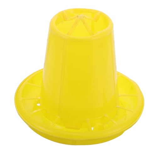 Toyvian Futtereimer Für Hühner Futterautomaten Für Hühner Entenrinkbehälter Wachtelwasserer Hühnerwasserer Trinkbehälter Für Hühner Vogelwasserversorgung Entenwasserspender Plastik Yellow von Toyvian