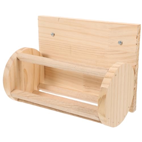 Toyvian Holz Heu Halter Kaninchen Hamster Futterautomat Käfigspender Futterständer Lagerung Korb Große Kapazität Tiernahrung Feeder von Toyvian