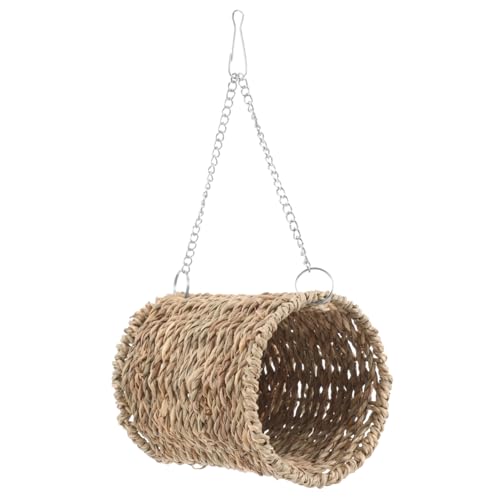 Toyvian Geflochtenes Strohnest für Hamster Hängende Hängematte für Haustiere Weiche Hamsterwiege Platzsparend Natürliches Schlaf und Ruhebett für Kleine Nager und Kleintiere Toyvian Geflochtenes Strohnest für Hamster Hängende Hängematte für Haustiere Weiche Hamsterwiege Platzsparend Natürliches Schlaf und Ruhebett für Kleine Nager und Kleintiere von Toyvian