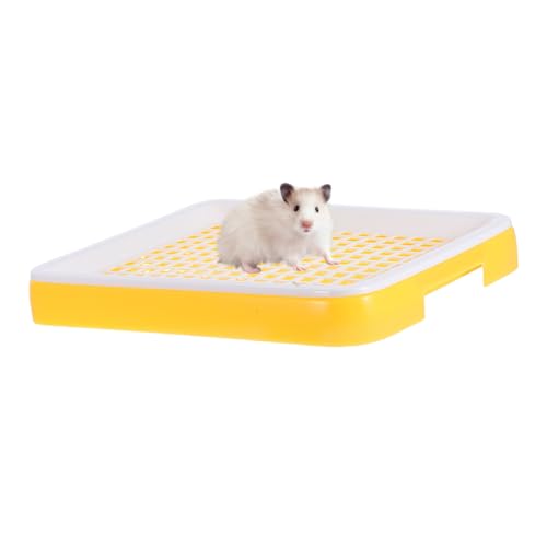 Toyvian Große Kaninchen Toilette Ecktoilette mit Anti Umkippen Design Langlebiges Rechteckiges Streu Urintrennsystem für Kaninchen Chinchillas Meerschweinchen und Kleintiere Flexibel von Toyvian