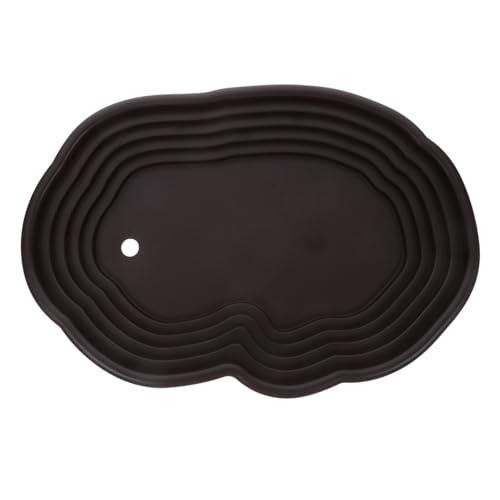 Toyvian Große Schildkröten Wasserschale Mit Rampen Design Reptilien Badebecken Für Schildkröten Eidechsen Und Andere Reptilien Dekorative Badewanne Mit Abfluss Für Ansprechendes von Toyvian