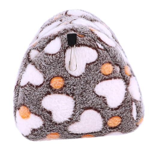 Toyvian Hängende Hamster Hängematte aus Baumwolle Zwerghamster Bettwäsche mit Aufhänger Gemütliches Kleintierbett für Hamster und Meerschweinchen Geruchlos und für Käfige und Winter von Toyvian