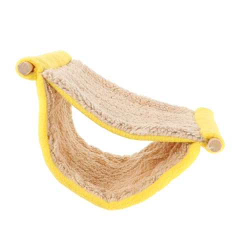 Toyvian Hängende Hängematte Für Kleintiere Doppellagiges Plüschbett Für Hamster Ratten Chinchillas Und Papageien Bequemes Käfigzubehör Für Sicheres Ausruhen von Toyvian
