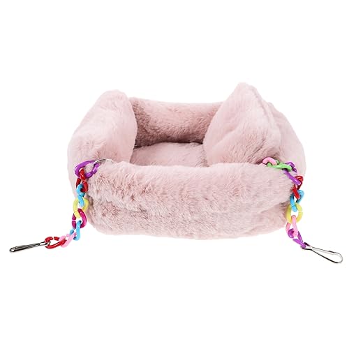 Toyvian Hängende Hamster Hängematte aus Warmes Chinchilla Bett für Kleine Haustiere Doppelstöckig zu Befestigen für Käfige und Spielbereiche Format Toyvian Hängende Hamster Hängematte aus Warmes Chinchilla Bett für Kleine Haustiere Doppelstöckig zu Befestigen für Käfige und Spielbereiche Format von Toyvian