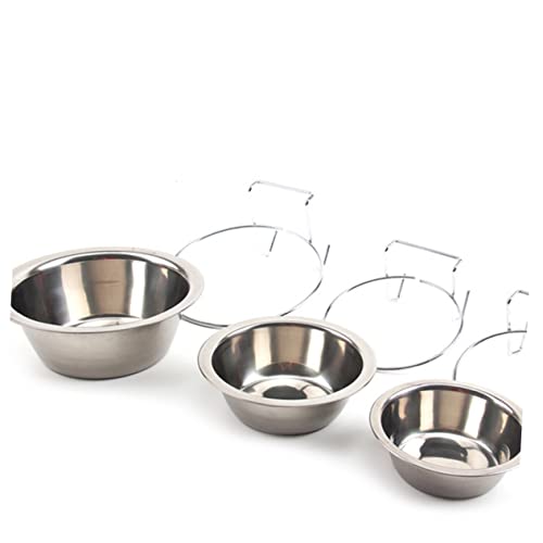 Toyvian Hängende Haustier -Fütterungsschale Wasser Trinken erzogen Katzennapf außen erhöht Hundenapf Hundenäpfe Fressnapf Hund Welpenschale Trinknäpfe für Haustiere Silver Toyvian Hängende Haustier -Fütterungsschale Wasser Trinken erzogen Katzennapf außen erhöht Hundenapf Hundenäpfe Fressnapf Hund Welpenschale Trinknäpfe für Haustiere Silver von Toyvian