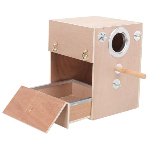 Toyvian Hängende Nistbox für Sittiche Holz Vogelhaus für Papageien und Andere Haustier für Zucht und Schutz Raubtieren und Robust Toyvian Hängende Nistbox für Sittiche Holz Vogelhaus für Papageien und Andere Haustier für Zucht und Schutz Raubtieren und Robust von Toyvian