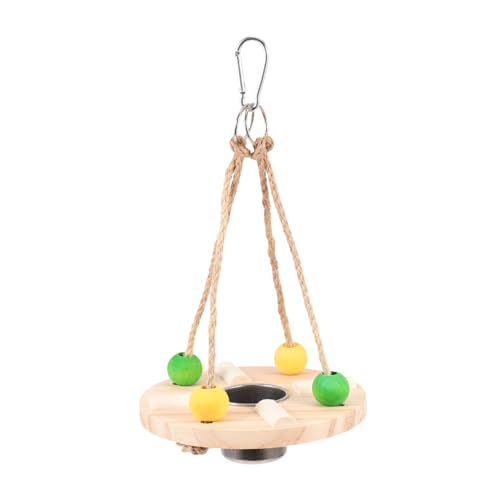 Toyvian Hängender Futterbecher aus Holz für Papageien Praktischer Vogelfutterspender mit Standfläche Einfacher Befestigung für Käfige für Futter und Wasser Langlebig Befüllen Toyvian Hängender Futterbecher aus Holz für Papageien Praktischer Vogelfutterspender mit Standfläche Einfacher Befestigung für Käfige für Futter und Wasser Langlebig Befüllen von Toyvian