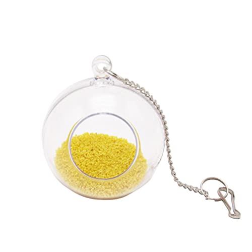Toyvian Hängender Futtersuche Ball für Papageien Interaktives Vogelspielzeug für Käfig Spielplatz Sicheres Kauspielzeug aus Hochwertigem Material für Wellensittiche von Toyvian