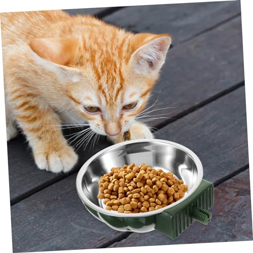 Toyvian Hängender Haustiernapf für Hunde und Katzen Verschleißfest Auslaufsicher mit Stabiler Befestigung Abnehmbaren Näpfen für Welpen und Kleintiere Einfache Praktisch für Futter und von Toyvian