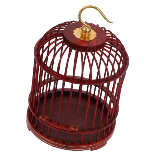 Toyvian Hängender Vogelkäfig aus Holz und Multifunktional für Vögel Hamster Grillen und Kleine Haustiere mit Sicherem Türverschluss Langlebig und Vielseitig Einsetzbar von Toyvian
