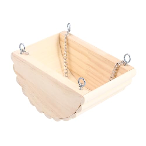 Toyvian Hängendes Holz Nest mit Kette für Hamster und Papagei Stabiles Kleintier Schlafschaukel Sicheres und Komfortables Haustierversteck Geeignet für Käfig Fenster und Tür Langlebiges Toyvian Hängendes Holz Nest mit Kette für Hamster und Papagei Stabiles Kleintier Schlafschaukel Sicheres und Komfortables Haustierversteck Geeignet für Käfig Fenster und Tür Langlebiges von Toyvian