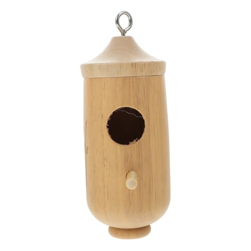 Toyvian Hängendes Kolibrihaus Wetterfestes Nistkästen für Garten für Ruhen Brüten und Attraktives Holzdesign für Außenbereich Toyvian Hängendes Kolibrihaus Wetterfestes Nistkästen für Garten für Ruhen Brüten und Attraktives Holzdesign für Außenbereich von Toyvian