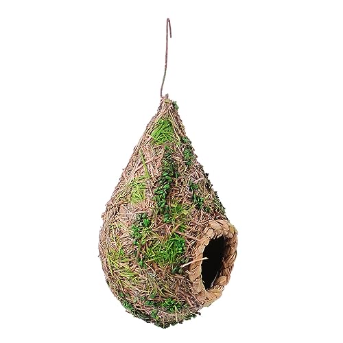 Toyvian Hängendes Vogelhaus aus Gewebtem Stroh Handgemacht für Gemütlicher Rückzugsort für Garten und Fensterbank Schützt Kälte und Nässe Sicher Toyvian Hängendes Vogelhaus aus Gewebtem Stroh Handgemacht für Gemütlicher Rückzugsort für Garten und Fensterbank Schützt Kälte und Nässe Sicher von Toyvian