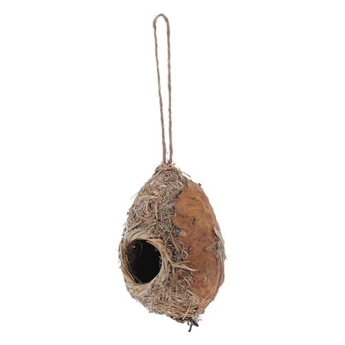 Toyvian Hängendes Vogelhaus aus Robustem Natürlichem Material als Vogel Nistplatz und Garten Dekoration Fördert Wohlbefinden und Natürliche für Langlebig und Sicher von Toyvian