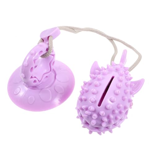 Toyvian Interaktiver Ball Für Hunde Mit Saugnapf Kauspielzeug Und Leckerli-Spender Geeignet Als Futterspender Und Zahnputzspielzeug Robust Und Langlebig von Toyvian