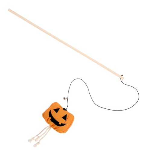 Toyvian Halloween Katzenangel Teaser Stick mit Glöckchen Interaktives Katzenspielzeug für Indoor Katzen Süßer Kürbis Design Kätzchen Spielstab zur Beschäftigung und Vertrauensförderung Toyvian Halloween Katzenangel Teaser Stick mit Glöckchen Interaktives Katzenspielzeug für Indoor Katzen Süßer Kürbis Design Kätzchen Spielstab zur Beschäftigung und Vertrauensförderung von Toyvian