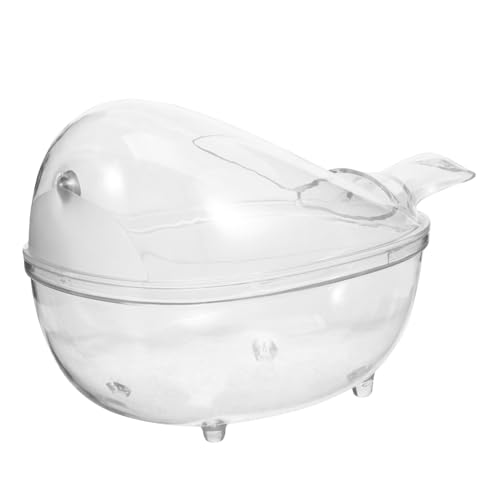 Toyvian Hamster Badebehälter aus Robustem Transparent für Hamster und Meerschweinchen Bietet eine Kreative Badewanne und Toilette für Kleine Haustiere Pflegeleicht Toyvian Hamster Badebehälter aus Robustem Transparent für Hamster und Meerschweinchen Bietet eine Kreative Badewanne und Toilette für Kleine Haustiere Pflegeleicht von Toyvian