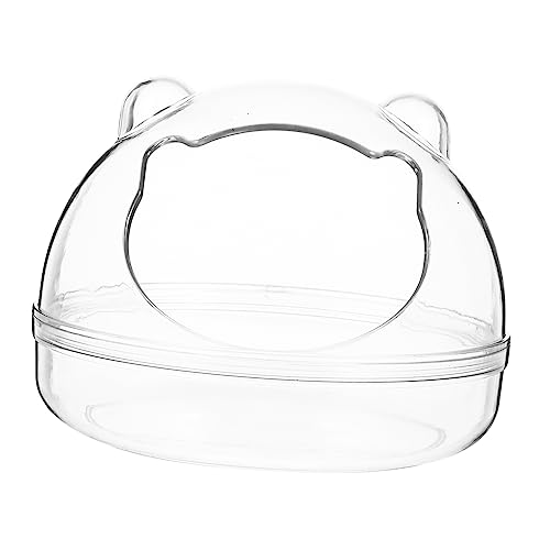 Toyvian Hamster Badezimmer Atmungsaktive Sandbadewanne für Kleine Haustiere Design zu Reinigen für Hamster und Sorgt für Angenehme Badeumgebung von Toyvian