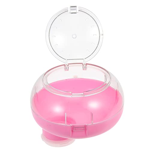 Toyvian Hamster Badezimmer Kunststoff Sandbad Box mit Rutschfestem Boden Abnehmbarem und Kreativem Design Kompakt und Langlebig Pinkfarbener Hamster Spieltunnel für Hamsterkäfig Zubehör von Toyvian