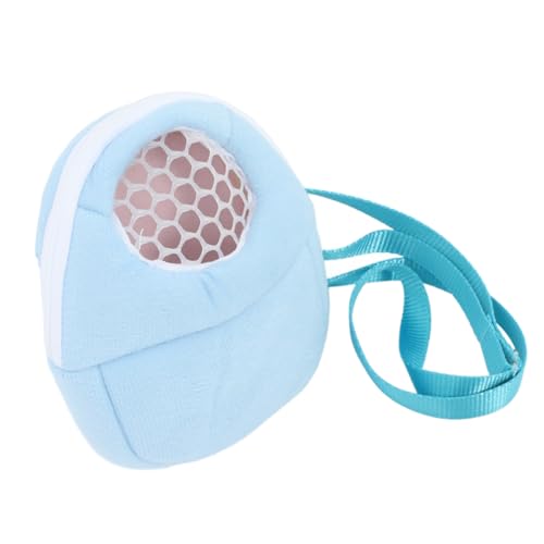 Toyvian Hamster Baumwollnest Meerschweinchentaschen Sugar Glider Bonding Pouch Igel Zubehör Beutel Für Zuckergleiter Hamster-Rucksack Hamstertasche Igelträger Rattenträger Samt Sky-Blue von Toyvian