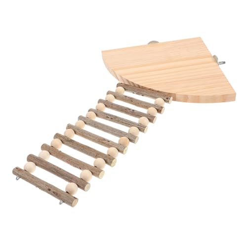 Toyvian Hamster Holzplattform Kletterleiter Kleintier Vielseitig zum Klettern Ausruhen und Beobachten für Hamster Zwerghamster Meerschweinchen und Andere Kleine Haustiere von Toyvian