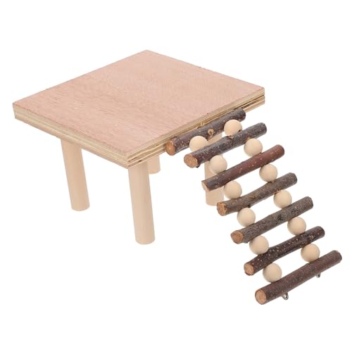 Toyvian Hamster Holzspielplatz mit Leiter Stabile Kletterplattform aus Naturholz Zweite für Kleintierkäfig Geeignet für Zwerghamster Rennmäuse Streifenhörnchen und Kleine Nager Toyvian Hamster Holzspielplatz mit Leiter Stabile Kletterplattform aus Naturholz Zweite für Kleintierkäfig Geeignet für Zwerghamster Rennmäuse Streifenhörnchen und Kleine Nager von Toyvian