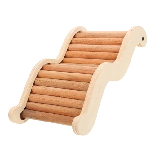 Toyvian Hamster Kletterleiter aus Holz für Hamsterkäfige für Chinchillas und Andere Kleine Fördert und Bewegung Zufällige und Unterhaltsam von Toyvian
