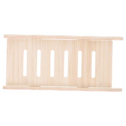 Toyvian Hamster Kletterleiter Für Kleintiere Bissfeste Holzleiter 17cm Spielzeug Für Haustierkäfige Hamsterzubehör Fördert Balance Und Koordination von Toyvian