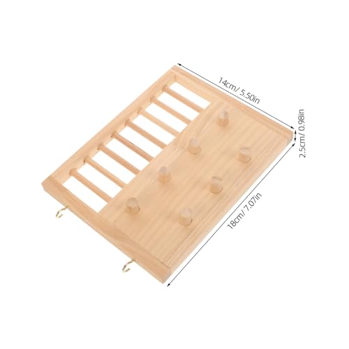 Toyvian Hamster Kletterleiter aus Naturholz Langlebiges und Umweltfreundliches Nagetierspielzeug Vielseitig für Hamster Mäuse und Ratten Leicht zu Reinigen Stabile Holzleiter für von Toyvian