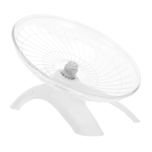Toyvian Hamster Laufrad Abs Saucer Spinner Geräuscharmes Laufrad für Zwerghamster Gerbil Dachs Hamsterlauf Rad Käfig Zubehör Kleintier Fitness von Toyvian