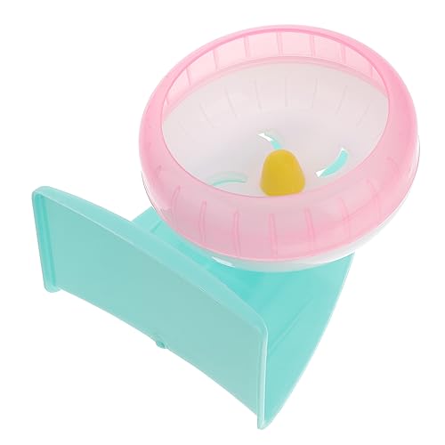 Toyvian Hamster Laufrad mit Halterung Kleintier Laufspielzeug für Hamster Mäuse und Gerbils Freistehend oder Käfigmontage Robustes Haustiersport Zubehör Farbe Zufällig Zufällige Farbe von Toyvian