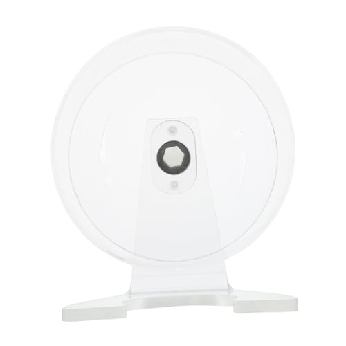 Toyvian Hamster Laufrad mit Ständer Ruhiges Transparentes Kleintier Übungsrad für Hamster Mäuse Eichhörnchen und Zwerghamster Geräuscharm und Platzsparend Trainingsspielzeug von Toyvian