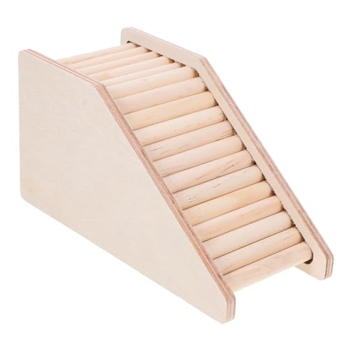 Toyvian Hamster Leiter aus Natürlichem Holz Stabile Kletterleiter für Kleintiere Langlebiges für Hamster Chinchillas und Meerschweinchen Platzsparend und Robust für Käfigzubehör von Toyvian