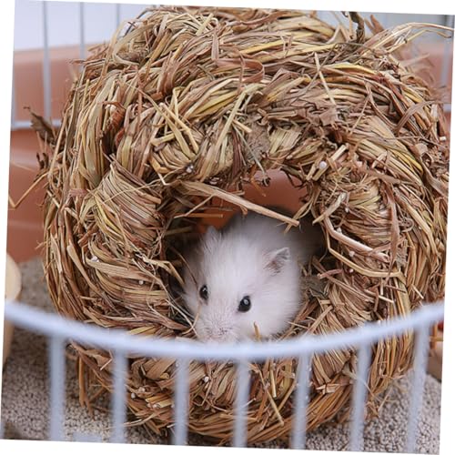 Toyvian Hamster Nest aus Natürlichem Gras Vielseitiges Schlaf Ruheversteck Beißfestes für Hamster Chinchillas und Andere Kleintiere Geeignet für Käfig und Freigehege Toyvian Hamster Nest aus Natürlichem Gras Vielseitiges Schlaf Ruheversteck Beißfestes für Hamster Chinchillas und Andere Kleintiere Geeignet für Käfig und Freigehege von Toyvian