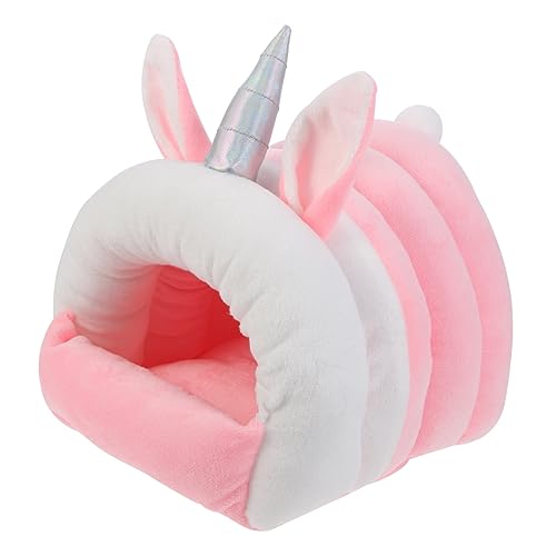 Toyvian Hamster Nest aus Weichem Material Winddichtes Schlafhaus für Kleine Haustiere Wie Meerschweinchen und Hamster Pinkes Einhorn Design für Gemütliche Schlafumgebung Toyvian Hamster Nest aus Weichem Material Winddichtes Schlafhaus für Kleine Haustiere Wie Meerschweinchen und Hamster Pinkes Einhorn Design für Gemütliche Schlafumgebung von Toyvian
