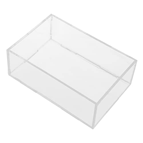 Toyvian Hamster Sandbadewanne Transparente Box Rattenversteck Hamstersandbadewannenkoffer Meerschweinchen-badewannenhalter Hamsterbadezimmer Toilette von Toyvian