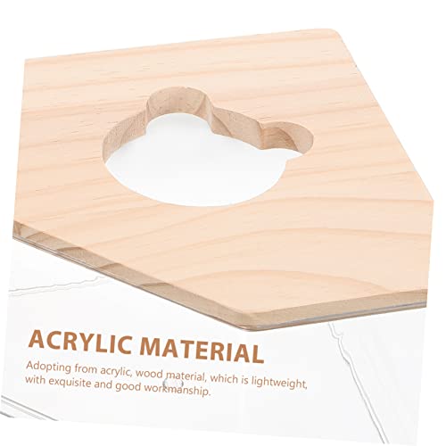 Toyvian Hamster Sandbad Box aus Klarem Multifunktional als Sandbad und Toilette Geeignet für Hamster Chinchillas und Kleine Nager mit Glatten Kanten für Sichere Nutzung Großes Eck Design von Toyvian