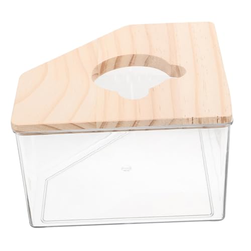 Toyvian Hamster Sandbad Box aus Transparentem mit Holzdeckel Kleines Sandbad für Hamster Chinchillas und Andere Kleintiere Hygienisch Leicht zu Reinigen und Dekorativ für Käfige Toyvian Hamster Sandbad Box aus Transparentem mit Holzdeckel Kleines Sandbad für Hamster Chinchillas und Andere Kleintiere Hygienisch Leicht zu Reinigen und Dekorativ für Käfige von Toyvian