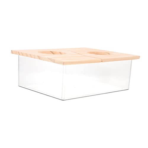 Toyvian Hamster Sandbad Container mit Deckel Hamstertoilette für Kleine Haustiere Transparent Multifunktional als Badezimmer und Toilette für Hamster und Chinchillas Toyvian Hamster Sandbad Container mit Deckel Hamstertoilette für Kleine Haustiere Transparent Multifunktional als Badezimmer und Toilette für Hamster und Chinchillas von Toyvian