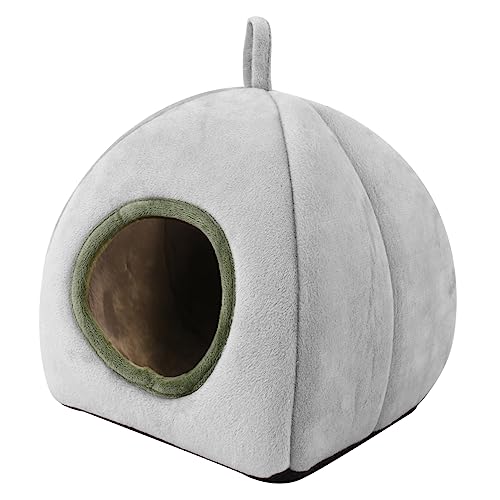 Toyvian Hamster Schlafnest Winter Warm Plüsch Haustier Deep Sleep Gemütliches Versteck für Hamster und Kleintiere für Privatsphäre von Toyvian