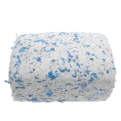 Toyvian Hamster Streu Papierbettung Staubarme Saugfähige Papierwatte als Käfigeinlage für Meerschweinchen und Kleine Kleintiere Atmungsaktiv und Geruchsbindend Natürliche Hamster Einstreu von Toyvian
