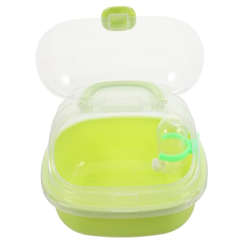 Toyvian Hamster Tragebox für Reisen Transparent Tragbarer Hamsterkäfig mit Wasserflasche für Ausflüge Faltbare Tragetasche für Kleine Haustiere Fluoreszierendes Toyvian Hamster Tragebox für Reisen Transparent Tragbarer Hamsterkäfig mit Wasserflasche für Ausflüge Faltbare Tragetasche für Kleine Haustiere Fluoreszierendes von Toyvian