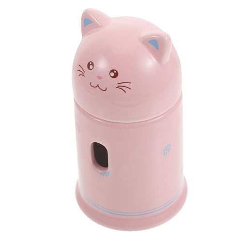 Toyvian Hamster Trinkflasche Halter Keramik Wasserflasche Ständer mit Niedlichem Katzenmotiv für Kleine Haustiere Wie Igel Hamster und Kaninchen Platzsparend und Leicht als von Toyvian