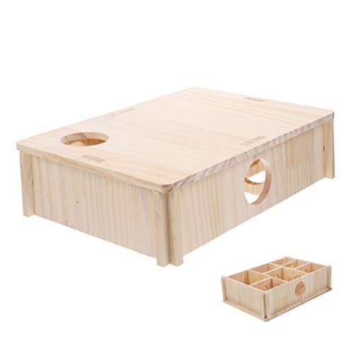 Toyvian Hamster Versteckspielzeug aus Holz Räume Labyrinthartiges Haustierhaus für Hamster Sicheres Rückzugsgebiet für Kleine und Ausruhen Lebensraum Toyvian Hamster Versteckspielzeug aus Holz Räume Labyrinthartiges Haustierhaus für Hamster Sicheres Rückzugsgebiet für Kleine und Ausruhen Lebensraum von Toyvian