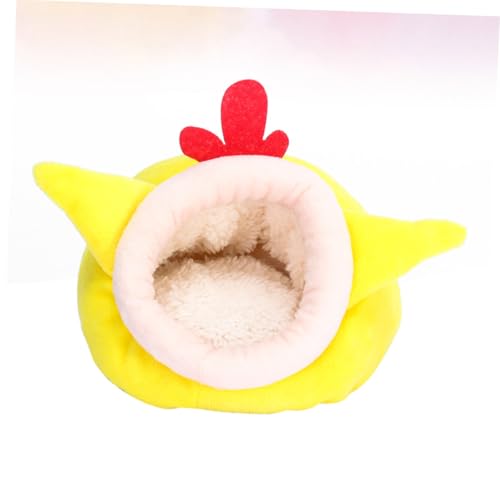 Toyvian Hamster Winterbett Kuschelnest Weiches Fleece Haustier Schlafnest Wärmendes Nagerbett für Hamster Igel Kleintiere Gelb Cartoon Design Toyvian Hamster Winterbett Kuschelnest Weiches Fleece Haustier Schlafnest Wärmendes Nagerbett für Hamster Igel Kleintiere Gelb Cartoon Design von Toyvian