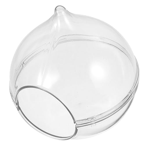 Toyvian Hamsterbadewanne aus Transparenter Hamster Toilettenbehälter für Kleintiere und Ausruhen Zubehör für Hamsterkäfige von Toyvian