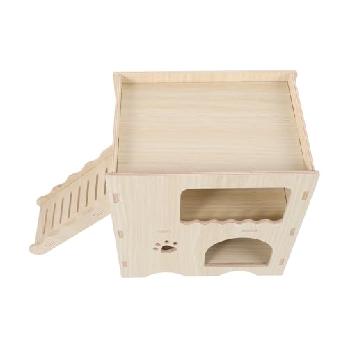 Toyvian Hamster Holzversteck Mit Leiter Doppelschichtige Für Zwerghamster Und Chinchillas Sicheres Spielzeug Und Ruheplatz Massivem Für Innenräume Toyvian Hamster Holzversteck Mit Leiter Doppelschichtige Für Zwerghamster Und Chinchillas Sicheres Spielzeug Und Ruheplatz Massivem Für Innenräume von Toyvian